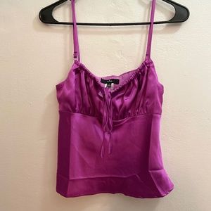 Lulus silky magenta top